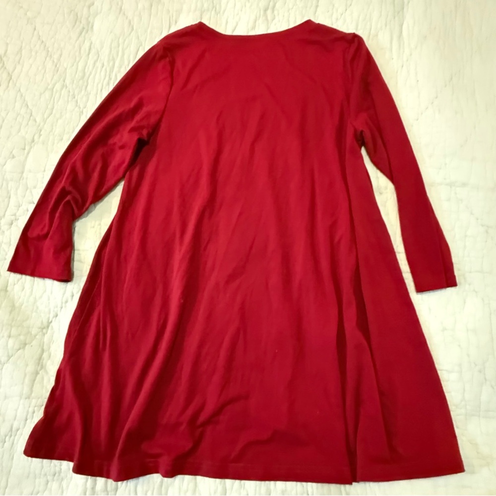 Mountain Mamas Elegant Maroon Tunic Top Women's Medium - Picture 6 of 11